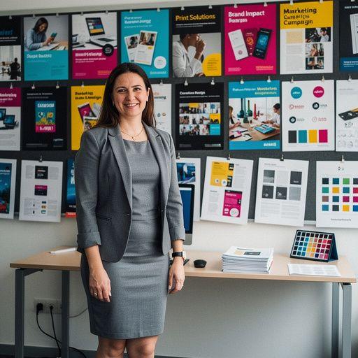 Close-up of high-quality printed brochures highlighting intricate details and textures.